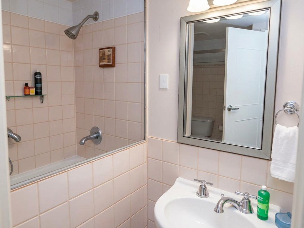 Bathroom Transformation after cleaning