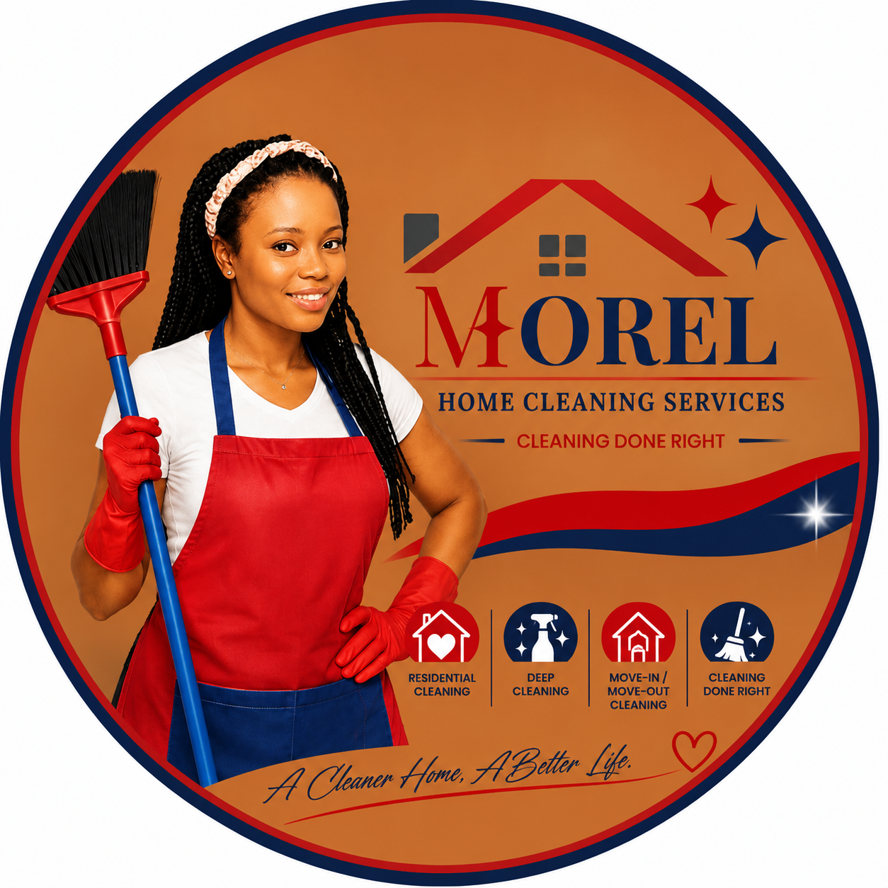 Morel, owner of Morel Home Cleaning Services
